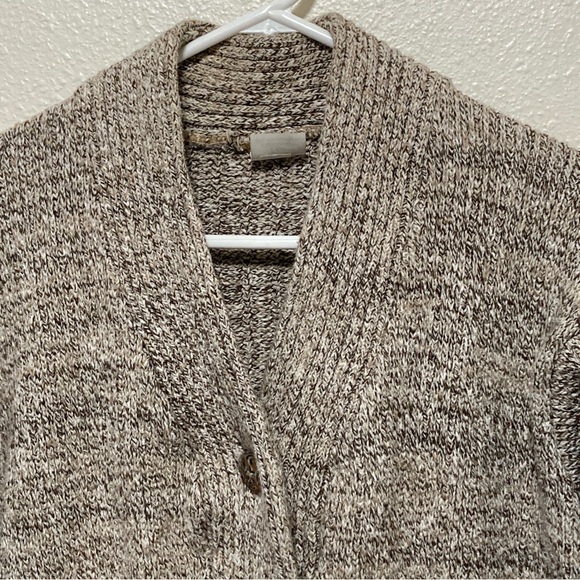 Willapa Bay Knits Women's Handmade Sweater Cardigan Button Front Pockets Beige S - Picture 3 of 16